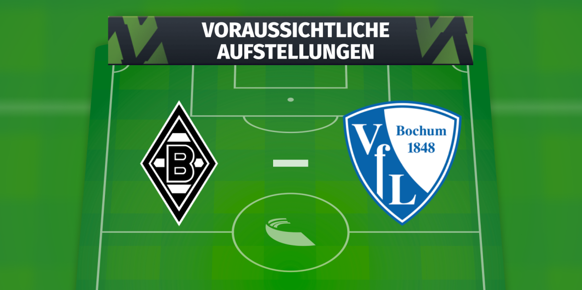 Borussia Mönchengladbach – VfL Bochum: Die voraussichtlichen Aufstellungen